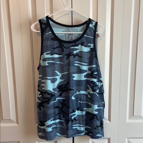 Rothco Blue Camo Men's Tank Top - Picture 1 of 4